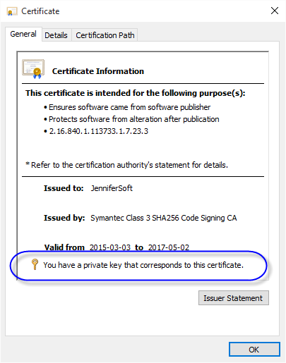 오류 유형: 313 SignTool Error: No certificates were found that met all the